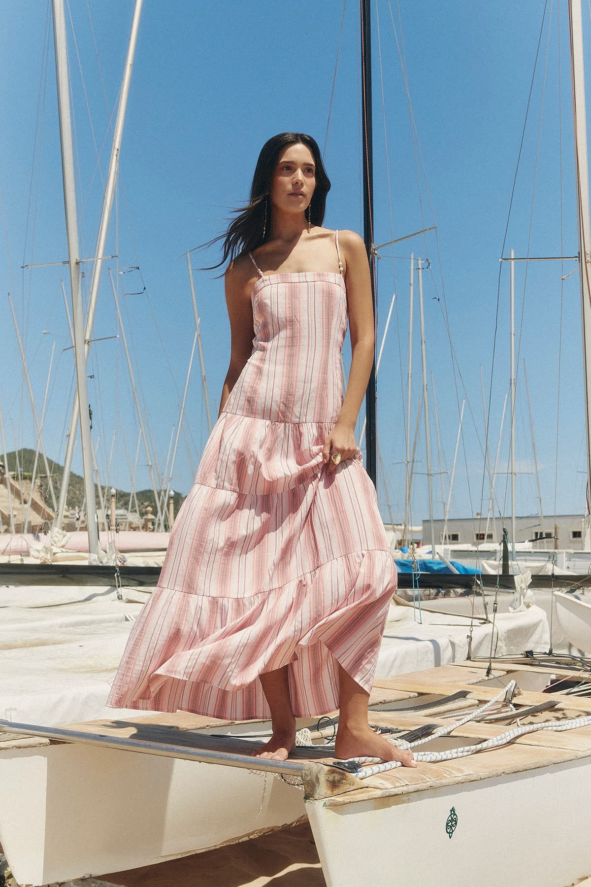 Women's pink dress edit